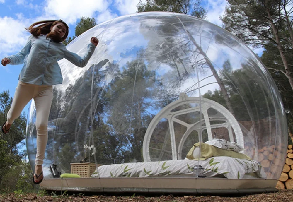 innovative transparent bubble tents